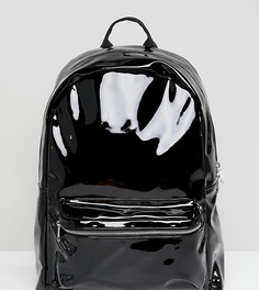 Лакированный рюкзак Monki - Черный