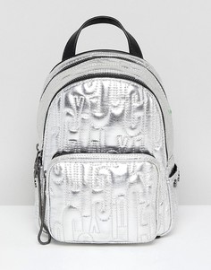 Миниатюрный рюкзак с тиснением логотипа Juicy By Juicy Couture - Серебряный