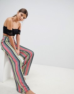 Широкие брюки в полоску Missguided - Мульти