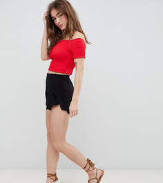 Трикотажные шорты ASOS DESIGN Petite - Черный