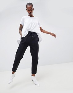 Джоггеры в строгом стиле ASOS WHITE - Черный