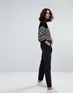 Брюки свободного кроя с накладными карманами BOSS Casual - Синий