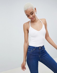 Боди с халтером ASOS DESIGN - Белый