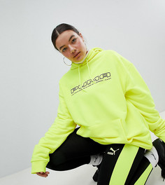 Леггинсы с неоновыми вставками по бокам Puma эксклюзивно для ASOS Plus - Черный