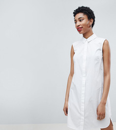 Хлопковое платье-рубашка ASOS DESIGN Tall - Белый
