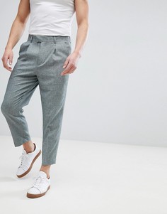 Темно-зеленые зауженные брюки ASOS DESIGN - Зеленый
