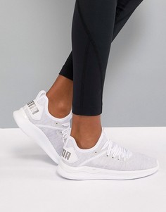 Белые кроссовки Puma Running Ignite Flash EvoKnit - Белый