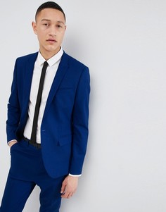 Синий пиджак скинни ASOS DESIGN - Синий