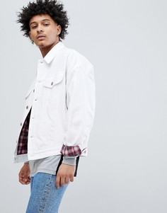 Белая джинсовая оверсайз-куртка ASOS DESIGN - Белый
