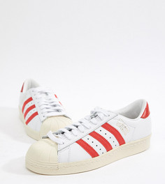 Бело-красные кроссовки adidas Originals Superstar Og - Черный