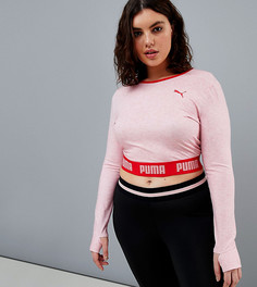 Кроп-топ с длинными рукавами Puma эксклюзивно для ASOS Plus - Мульти