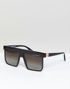 Квадратные солнцезащитные oversize-очки Vivienne Westwood - Черный