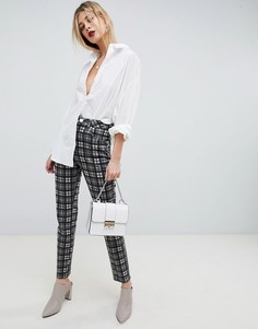 Джинсы слим в клетку с завышенной талией ASOS DESIGN Farleigh - Мульти