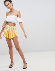 Шорты с помпонами и кисточками ASOS DESIGN - Мульти