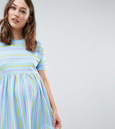 Свободное платье в полоску ASOS DESIGN Maternity - Мульти