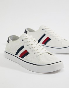 Белые трикотажные кроссовки Tommy Hilfiger - Белый