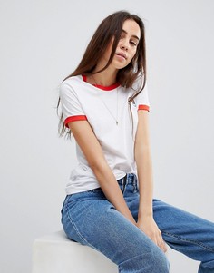 Футболка с контрастной отделкой Brave Soul - Белый