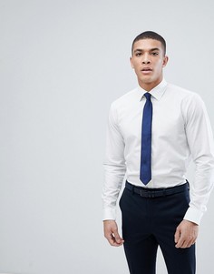 Строгая рубашка классического кроя с цветочным принтом Esprit - Белый