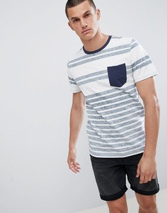 Футболка в полоску с контрастным карманом Jack &amp; Jones Originals - Темно-синий