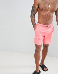Розовые шорты для плавания средней длины ASOS DESIGN - Розовый