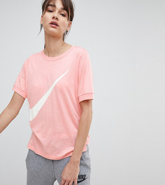 Розовая футболка с логотипом-галочкой Nike - Розовый
