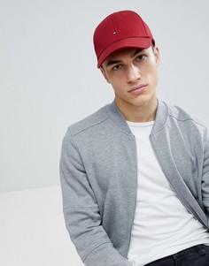 Темно-красная классическая бейсболка с флагом Tommy Hilfiger - Красный