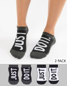 Невидимые носки с логотипом и принтом Just Do It Nike - Мульти