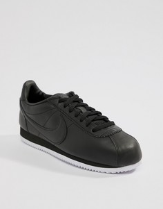 Черные кроссовки Nike Classic Cortez Premium 807480-002 - Черный
