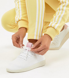 Бело-розовые кроссовки adidas Originals Pharrell Williams Tennis Hu - Черный