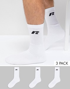 3 пары спортивных носков Russell Athletic - Белый