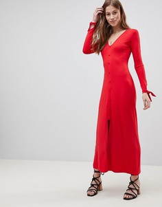 Чайное платье макси ASOS - Красный