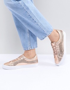 Кроссовки на шнуровке ASOS DESIGN - Золотой