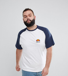 Белая футболка с рукавами реглан и логотипом ellesse PLUS - Белый