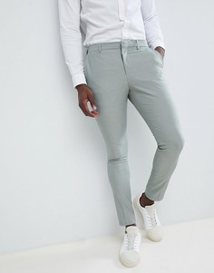 Зеленые облегающие брюки Selected Homme - Зеленый