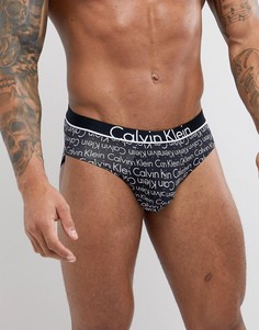 Трусы из микрофибры с принтом Calvin Klein ID - Черный