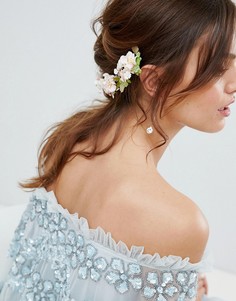 Заколка для волос с цветочной отделкой ASOS DESIGN - Мульти