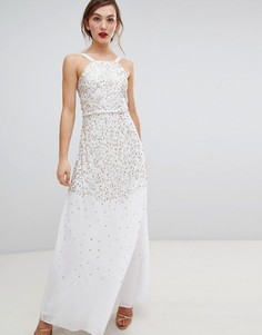 Платье макси с пайетками Frock &amp; Frill - Кремовый