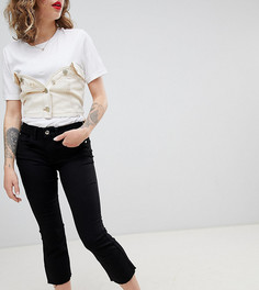 Укороченные джинсы клеш River Island Petite - Черный