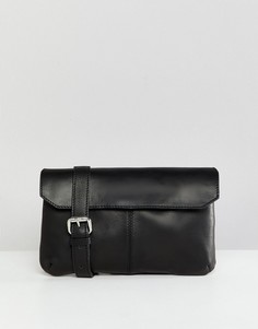 Кожаная сумка-кошелек на пояс ASOS DESIGN - Черный