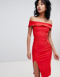 Бандажное платье с открытыми плечами Love &amp; Other Things - Красный
