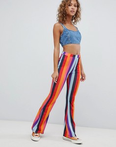 Расклешенные леггинсы с полосками ASOS DESIGN - Мульти