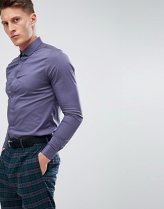 Приталенная оксфордская рубашка Burton Menswear - Серый