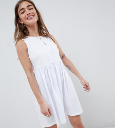 Свободное платье без рукавов ASOS DESIGN Petite - Белый