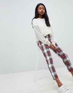 Укороченные брюки в клетку ASOS DESIGN - Мульти