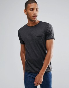 Базовая футболка с необработанными краями Brave Soul - Серый