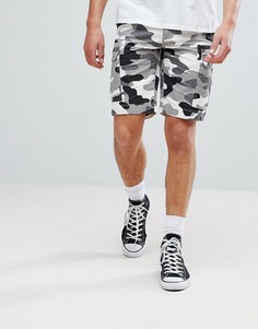 Белые шорты карго с камуфляжным принтом Dickies New York - Серый