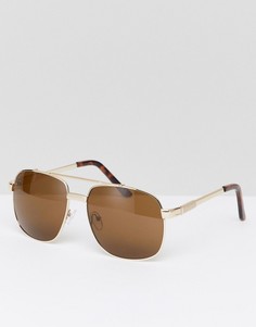 Квадратные солнцезащитные очки Jeepers Peepers - Золотой