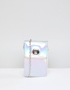 Переливающаяся сумка через плечо Yoki Fashion - Серебряный