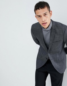 Блейзер в однотонную клетку Jack &amp; Jones Premium - Серый