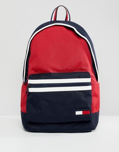 Нейлоновый рюкзак фирменных цветов Tommy Hilfiger - Мульти